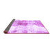 Sideview of Abstract Purple Modern Rug, abs890pur