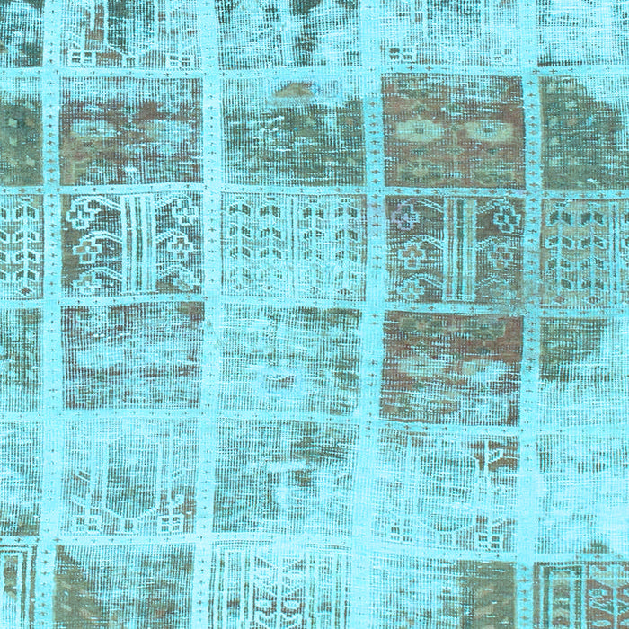 Abstract Light Blue Modern Rug, abs891lblu