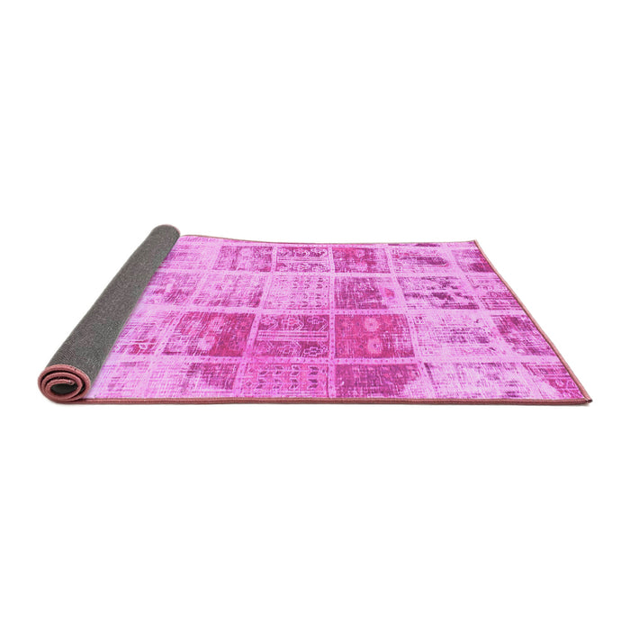 Sideview of Abstract Pink Modern Rug, abs891pnk