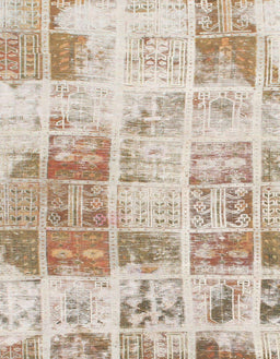 Abstract Orange Brown Modern Rug, abs891