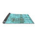 Sideview of Abstract Light Blue Modern Rug, abs891lblu