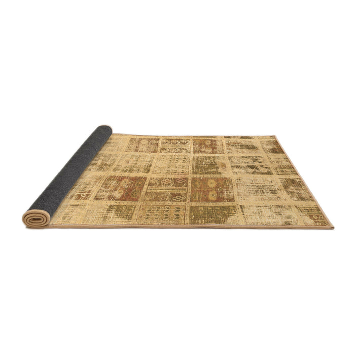 Sideview of Abstract Brown Modern Rug, abs891brn
