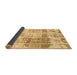 Sideview of Abstract Brown Modern Rug, abs891brn