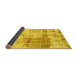 Sideview of Abstract Yellow Modern Rug, abs891yw