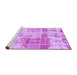 Sideview of Machine Washable Abstract Purple Modern Area Rugs, wshabs891pur