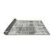 Sideview of Abstract Gray Modern Rug, abs891gry