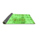 Sideview of Abstract Green Modern Rug, abs891grn