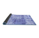 Sideview of Abstract Blue Modern Rug, abs891blu