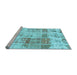 Sideview of Machine Washable Abstract Light Blue Modern Rug, wshabs891lblu