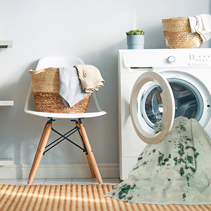 Machine Washable Abstract Green Rug in a Washing Machine, wshabs892