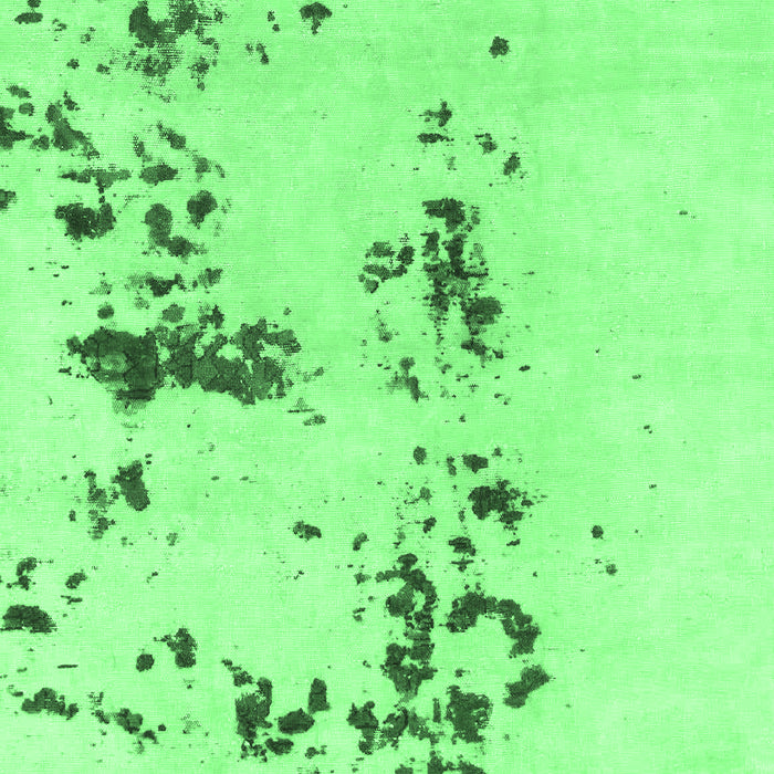 Machine Washable Abstract Emerald Green Modern Area Rugs, wshabs892emgrn