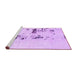 Sideview of Machine Washable Abstract Purple Modern Area Rugs, wshabs892pur