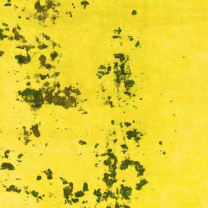 Machine Washable Abstract Yellow Modern Rug, wshabs892yw