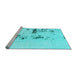 Sideview of Machine Washable Abstract Light Blue Modern Rug, wshabs892lblu