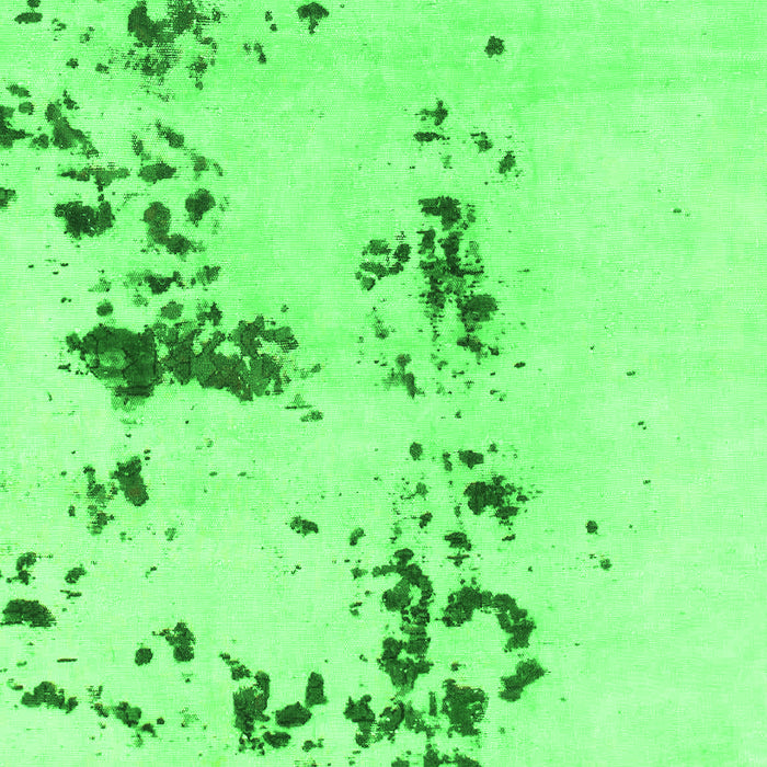 Machine Washable Abstract Green Modern Area Rugs, wshabs892grn