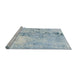 Sideview of Machine Washable Abstract Columbia Blue Rug, wshabs893