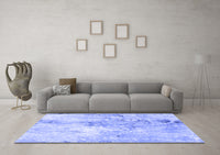 Machine Washable Abstract Blue Modern Rug, wshabs893blu