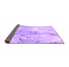 Sideview of Abstract Purple Modern Rug, abs893pur