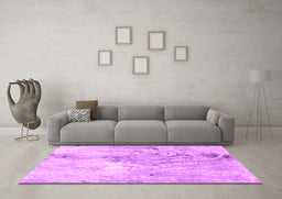 Machine Washable Abstract Pink Modern Rug in a Living Room, wshabs893pnk