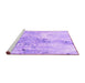 Sideview of Machine Washable Abstract Purple Modern Area Rugs, wshabs893pur