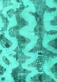 Abstract Turquoise Modern Rug, abs894turq