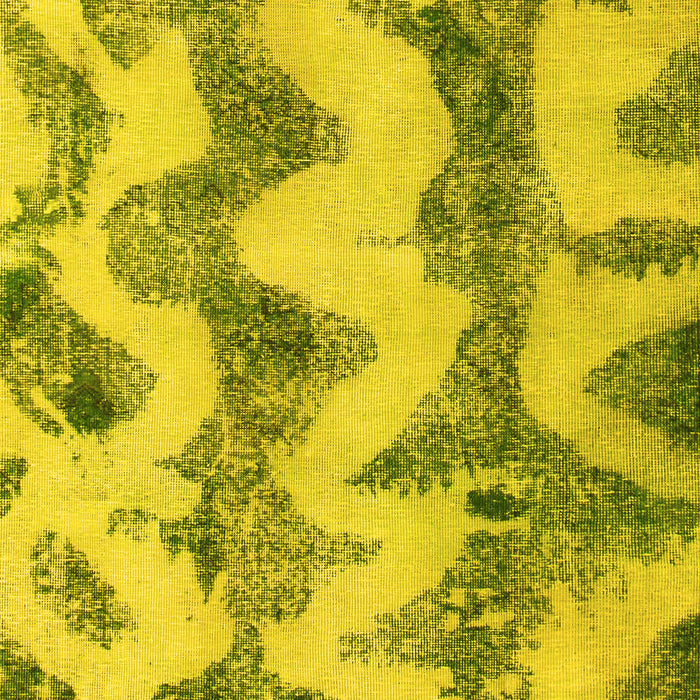 Abstract Yellow Modern Rug, abs894yw