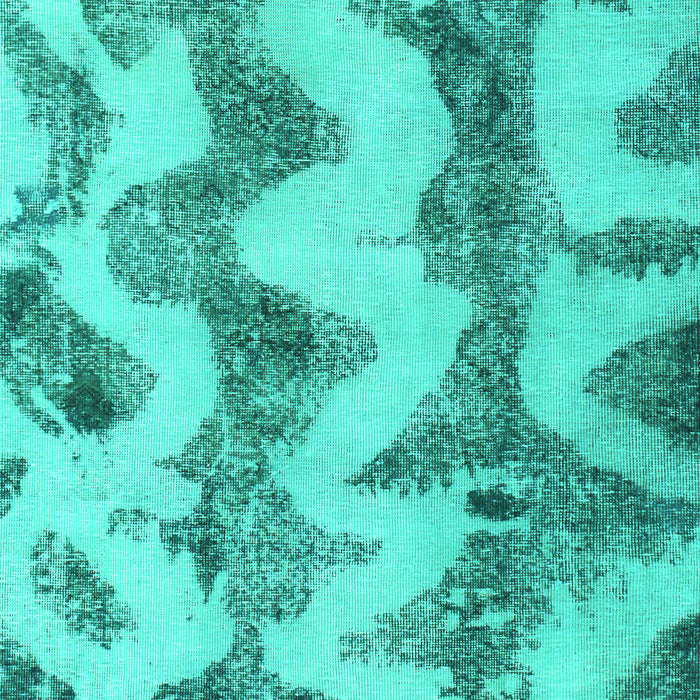 Machine Washable Abstract Turquoise Modern Area Rugs, wshabs894turq