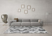 Machine Washable Abstract Gray Modern Rug in a Living Room,, wshabs894gry