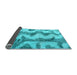 Sideview of Abstract Light Blue Modern Rug, abs894lblu