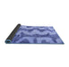 Sideview of Abstract Blue Modern Rug, abs894blu