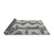 Sideview of Abstract Gray Modern Rug, abs894gry