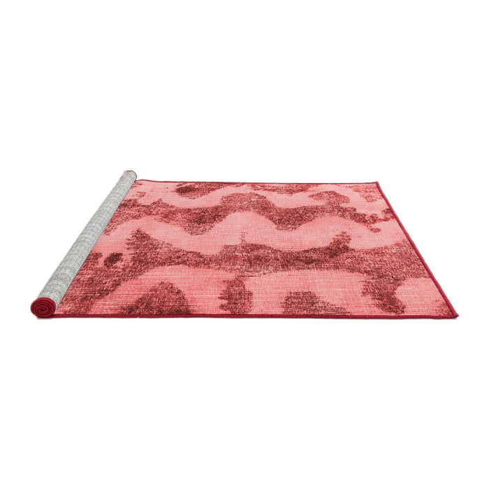 Modern Red Washable Rugs