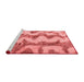 Modern Red Washable Rugs