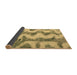 Sideview of Abstract Brown Modern Rug, abs894brn