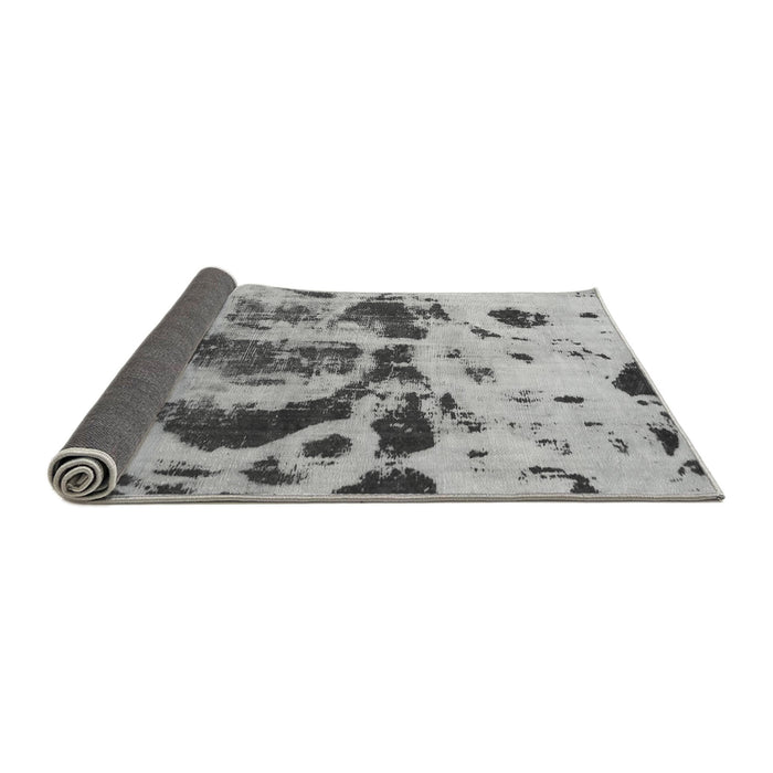 Sideview of Abstract Gray Modern Rug, abs895gry