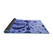 Sideview of Abstract Blue Modern Rug, abs895blu