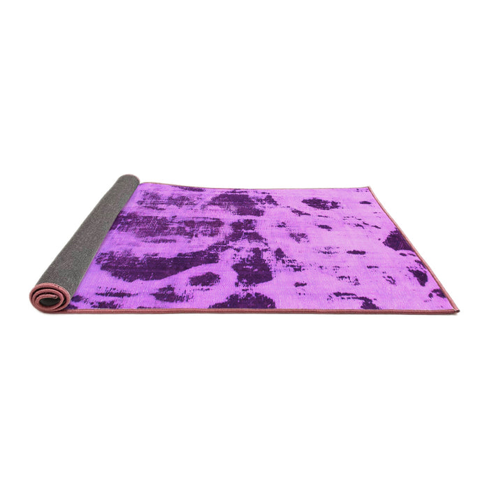 Sideview of Abstract Pink Modern Rug, abs895pnk