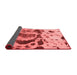 Abstract Red Modern Area Rugs