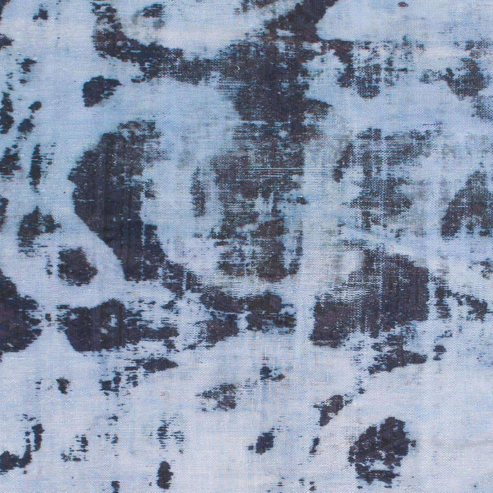 Machine Washable Abstract Azure Blue Rug, wshabs895