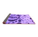 Sideview of Abstract Purple Modern Rug, abs895pur