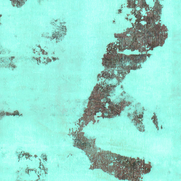 Abstract Turquoise Modern Rug, abs896turq