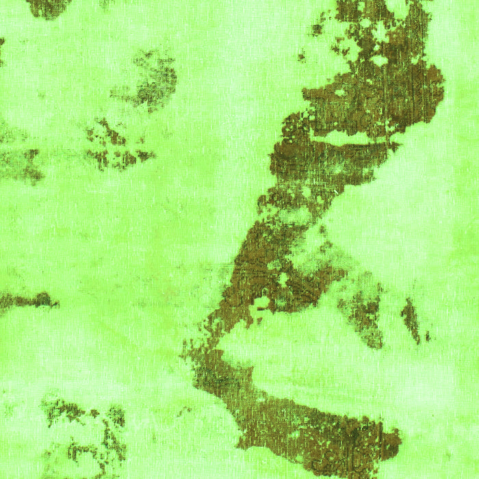 Machine Washable Abstract Green Modern Area Rugs, wshabs896grn