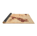 Sideview of Abstract Brown Modern Rug, abs896brn