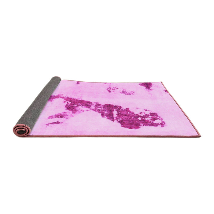 Sideview of Abstract Pink Modern Rug, abs896pnk