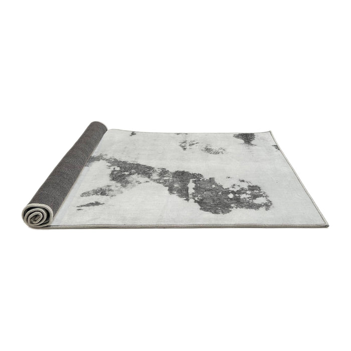 Sideview of Abstract Gray Modern Rug, abs896gry