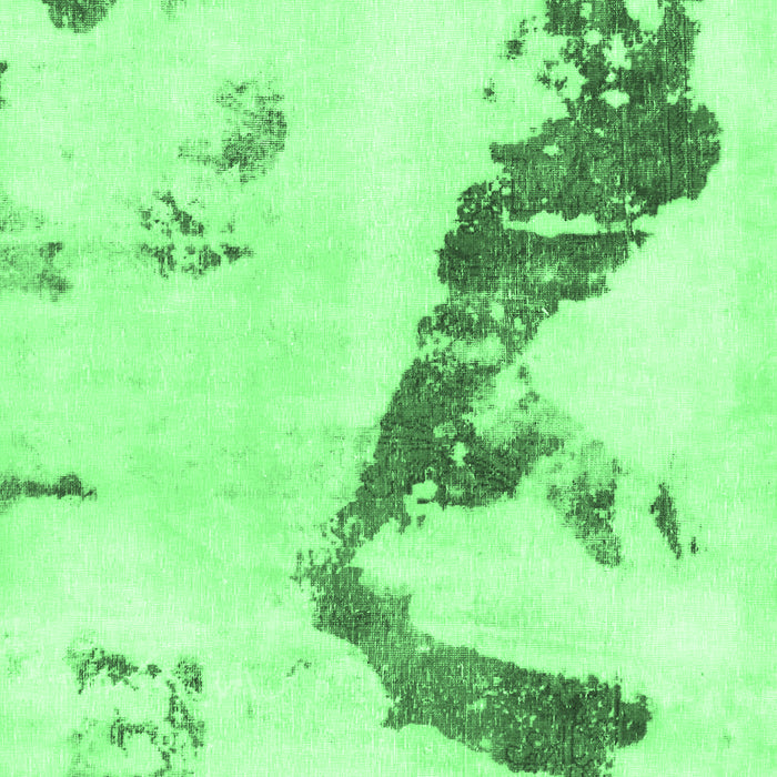 Machine Washable Abstract Emerald Green Modern Area Rugs, wshabs896emgrn