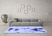 Machine Washable Abstract Blue Modern Rug in a Living Room, wshabs897blu