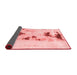 Abstract Red Modern Area Rugs