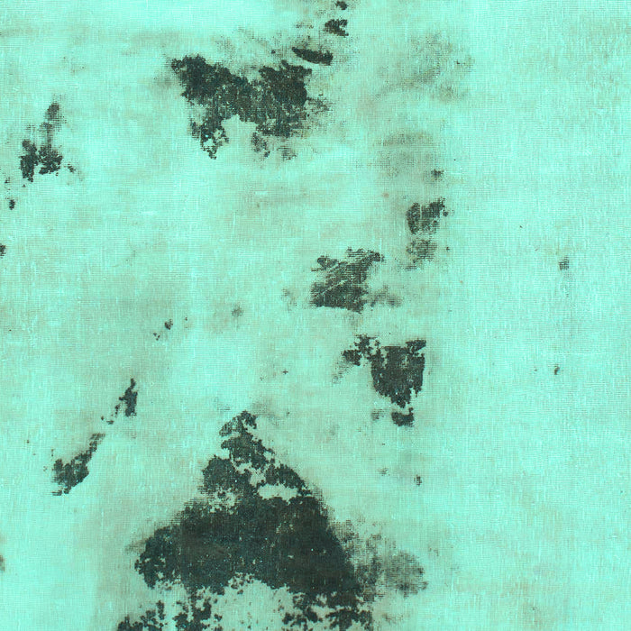 Machine Washable Abstract Turquoise Modern Area Rugs, wshabs897turq