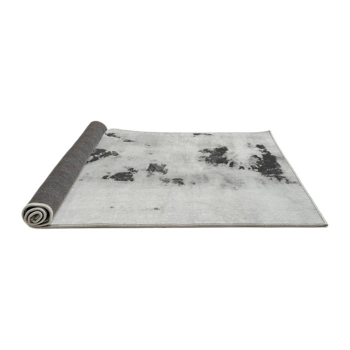 Sideview of Abstract Gray Modern Rug, abs897gry